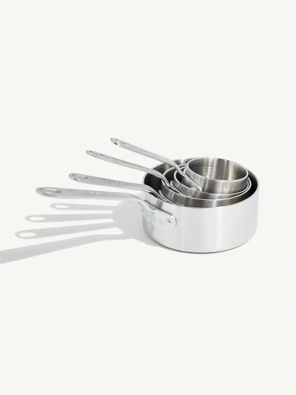 NWT Made In Stainless Steel Measuring Cup Set